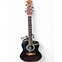 Vintage 1990s Ovation 1761 Black Acoustic Electric Guitar Black