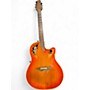 Vintage 1990s Ovation 6868 elite standard orange burst Acoustic Electric Guitar orange burst