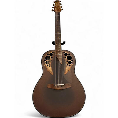 Vintage 1990s Ovation Adamas 1681-9 Brown Acoustic Electric Guitar