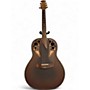 Vintage 1990s Ovation Adamas 1681-9 Brown Acoustic Electric Guitar Brown