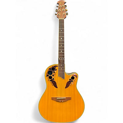 Vintage 1990s Ovation Celebrity Deluxe CS247 Natural Acoustic Electric Guitar