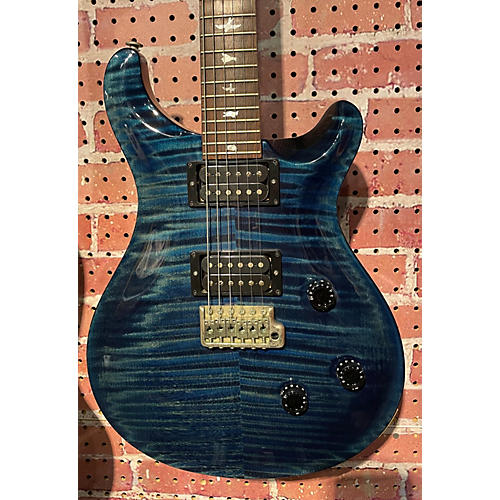 PRS Vintage 1990s PRS CST24 TR FLAME BLUE Solid Body Electric Guitar TR FLAME BLUE