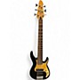 Vintage 1990s Peavey Axcelerator Black Sparkle Electric Bass Guitar Black Sparkle