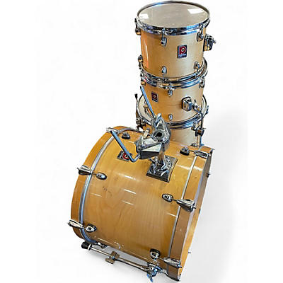 Vintage 1990s Premier 4 Piece Artist Maple HONEY AMBER Drum Kit