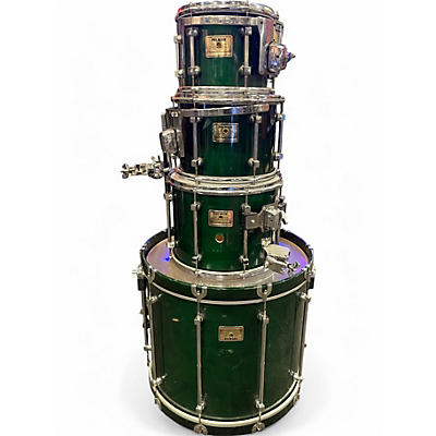 Vintage 1990s Premier 4 Piece Signia Marquis Emerald Green Drum Kit