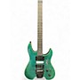 Vintage 1990s Spirit GU7R GREEN FLAME MAPLE Solid Body Electric Guitar GREEN FLAME MAPLE