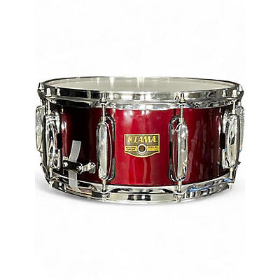 Vintage 1990s TAMA 14X6.5 Rockstar Series Candy Apple Red Drum