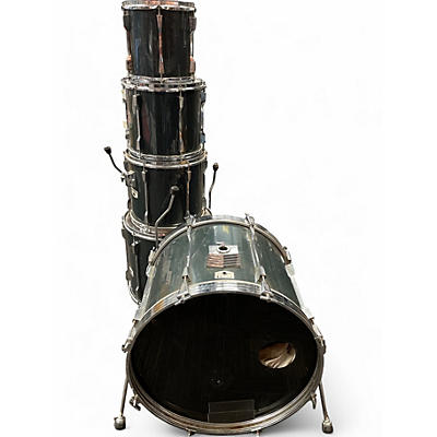 Vintage 1990s TAMA 5 Piece Rockstar GUN METAL GREY Drum Kit