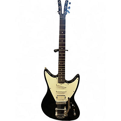 Vintage 1990s Vaccaro gx Black Solid Body Electric Guitar