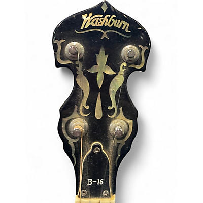 Vintage 1990s Washburn B16 NATURAAL Banjo