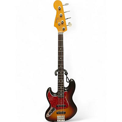 Vintage 1991 Fender MIJ 1962 Reissue Jazz Bass 2 Tone Sunburst Electric Bass Guitar