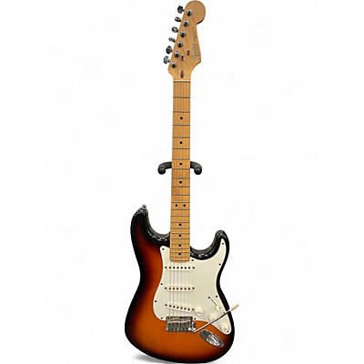 Vintage 1991 Fender Stratocaster 2 Tone Sunburst Solid Body Electric Guitar