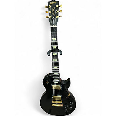 Vintage 1991 Gibson LES PAUL STUDIO Black and Gold Solid Body Electric Guitar