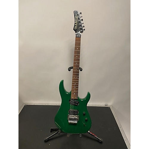 Hamer Vintage 1991 Hamer Diablo Green Solid Body Electric Guitar Green