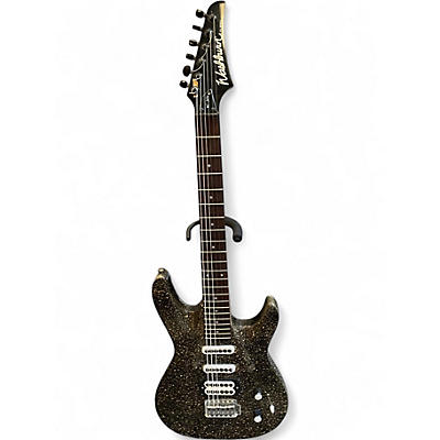 Vintage 1991 Washburn KC20-V Gold Sparkle Solid Body Electric Guitar
