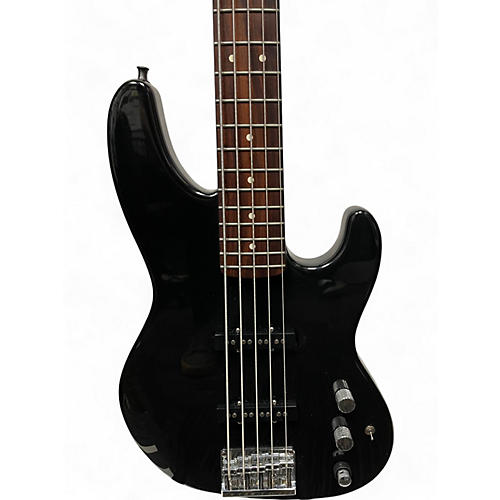 Vintage 1992 Fender Jazz Bass Plus V Black Electric Bass Guitar Black