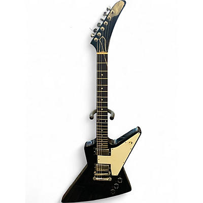 Vintage 1992 Gibson Explorer Black and White Solid Body Electric Guitar
