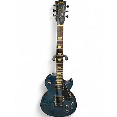 Vintage 1992 Gibson Les Paul Studio Lite Transparent Blue Solid Body Electric Guitar