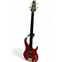 Vintage 1992 Modulus Guitars Q4 Quantum Fretless Trans Red Electric Bass Guitar Trans Red
