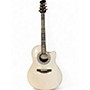 Vintage 1992 Ovation 1867 Legend White Acoustic Electric Guitar White