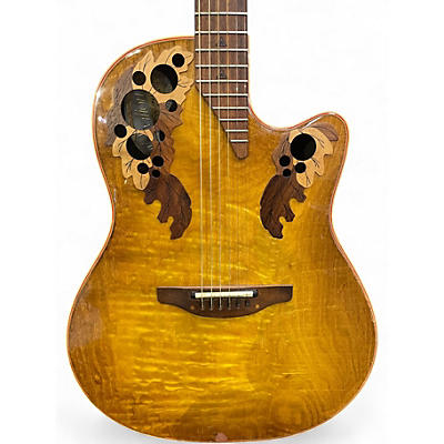 Vintage 1992 Ovation 1992 COLLECTOR SERIES 2 Color Sunburst Acoustic Guitar