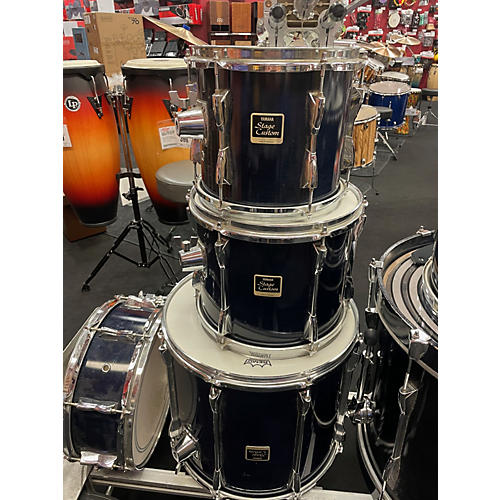 Yamaha Vintage 1992 Yamaha 6 piece Stage Custom Blue To Black Fade Drum Kit Blue to Black Fade