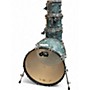 Vintage 1993 DW 5 Piece Collector's Series Blue Marble Swirl Drum Kit Blue Marble Swirl