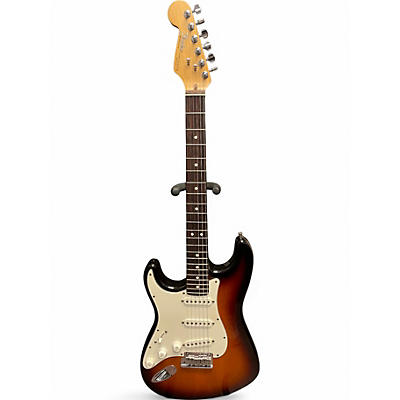 Vintage 1993 Fender American Standard Stratocaster Left Handed Brown Sunburst Electric Guitar