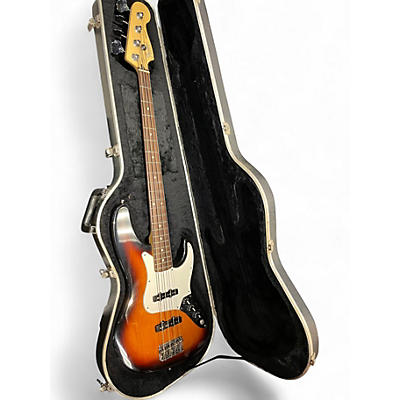 Vintage 1993 Fender Long Horn Sunburst Electric Bass Guitar