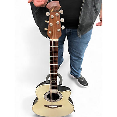 Vintage 1993 Ovation 1860 Custom Balladeer Natural Acoustic Guitar