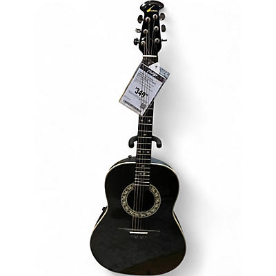 Vintage 1993 Ovation Model 1712 Black Acoustic Electric Guitar