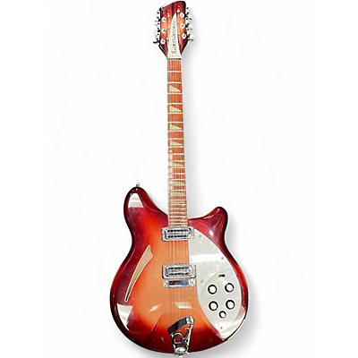Vintage 1993 Rickenbacker 360/12 Fireglo Hollow Body Electric Guitar