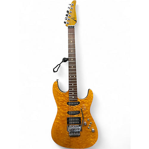 Vintage 1993 Tom Anderson Drop Top TRANSLUCENT YELLOW Solid Body Electric Guitar TRANSLUCENT YELLOW
