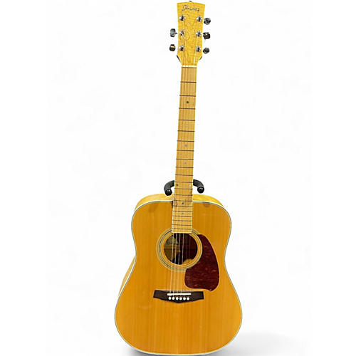 Vintage 1994 Ibanez pf75m Natural Acoustic Guitar Natural