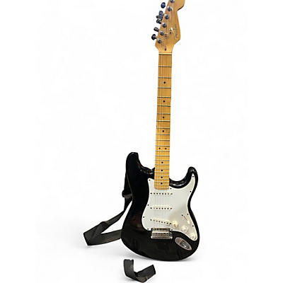 Vintage 1995 Fender American Standard Stratocaster Black Solid Body Electric Guitar
