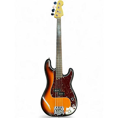 Vintage 1995 Fender Standard Percision Bass Fretless Brown Sunburst Electric Bass Guitar