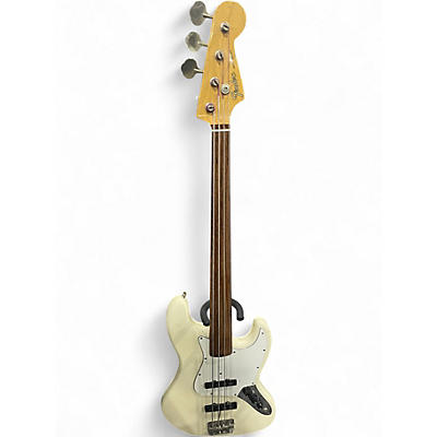 Vintage 1995 Fender jazz bass Olympic White Electric Bass Guitar