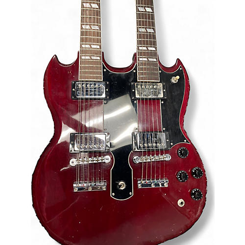 Vintage 1995 Gibson EDS1275 SG Double Neck RED Solid Body Electric Guitar RED