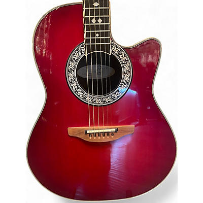 Vintage 1995 Ovation 1867 Legend Redburst Acoustic Electric Guitar