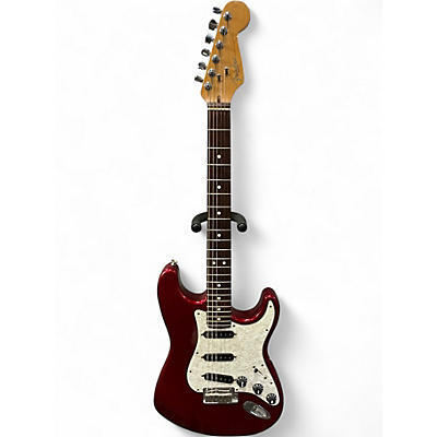 Vintage 1996 Fender 1996 American Standard Stratocaster Candy Apple Red Metallic Solid Body Electric Guitar