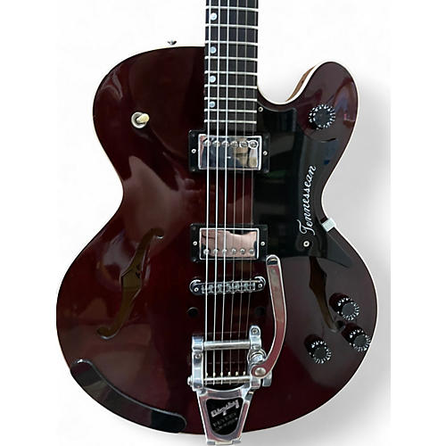 Vintage 1996 Gibson Chet Atkins Tennessean Black Cherry Hollow Body Electric Guitar Black Cherry