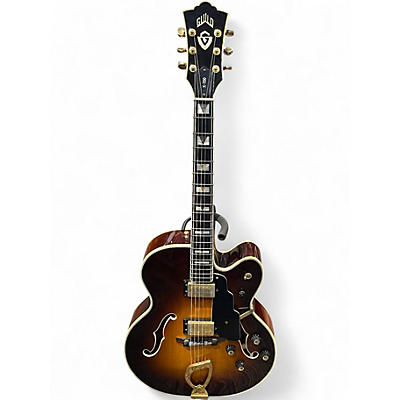 Vintage 1996 Guild X-700 Sunburst Hollow Body Electric Guitar