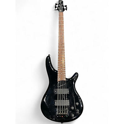 Vintage 1996 Ibanez SR 5 Black Electric Bass Guitar