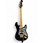 Vintage 1996 Squier Pro Tone Fat Stratocaster Black Solid Body Electric Guitar Black