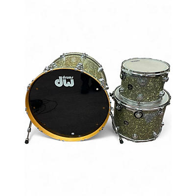 Vintage 1997 DW 3 Piece USA All Maple Cathedral Drum Kit