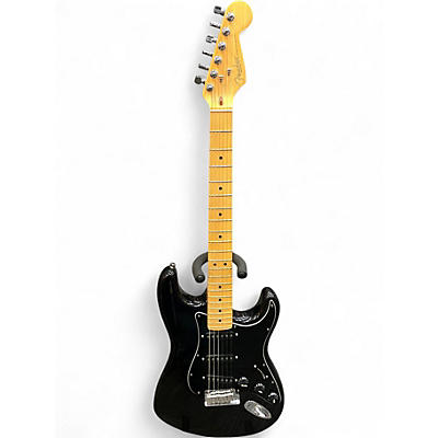 Vintage 1997 Fender American Special Stratocaster Black Solid Body Electric Guitar