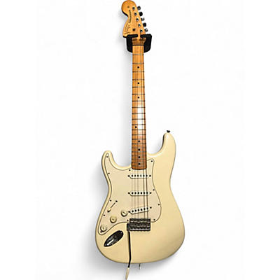 Vintage 1997 Fender Jimi Hendrix Stratocaster ivory Solid Body Electric Guitar