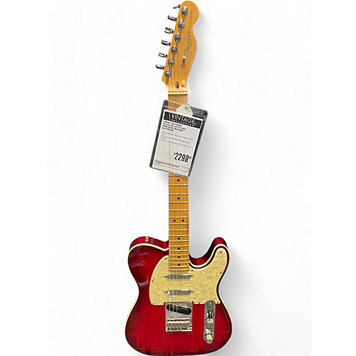 Vintage 1997 Fender Telecaster Plus V2 Trans Crimson Red Solid Body Electric Guitar Trans Crimson Red