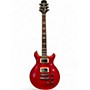 Vintage 1997 Hamer Studio Custom GATC Transparent Red Solid Body Electric Guitar Transparent Red
