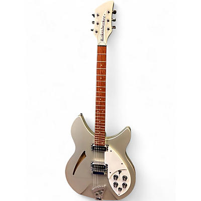 Vintage 1997 Rickenbacker 330 Silver Solid Body Electric Guitar